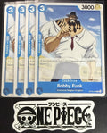 4x One Piece OP15-050 C - Bobby Funk - EN - Regular - Play Set - TCG - NM/M