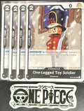 4x One Piece OP05-081 UC One-Legged Toy Soldier - English - Regular - TCG - NM/M