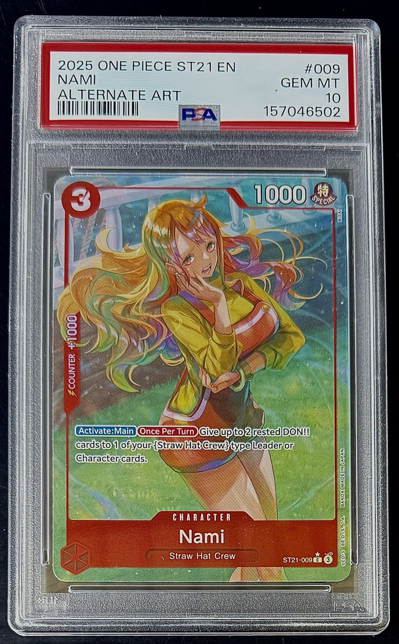 PSA 10 One Piece ST21-009 C* - Nami - Alt Art - EN - Foil - EX Gear 5