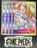 4x One Piece OP11-070 SR Charlotte Pudding - English - Foil - Playset - TCG-NM/M