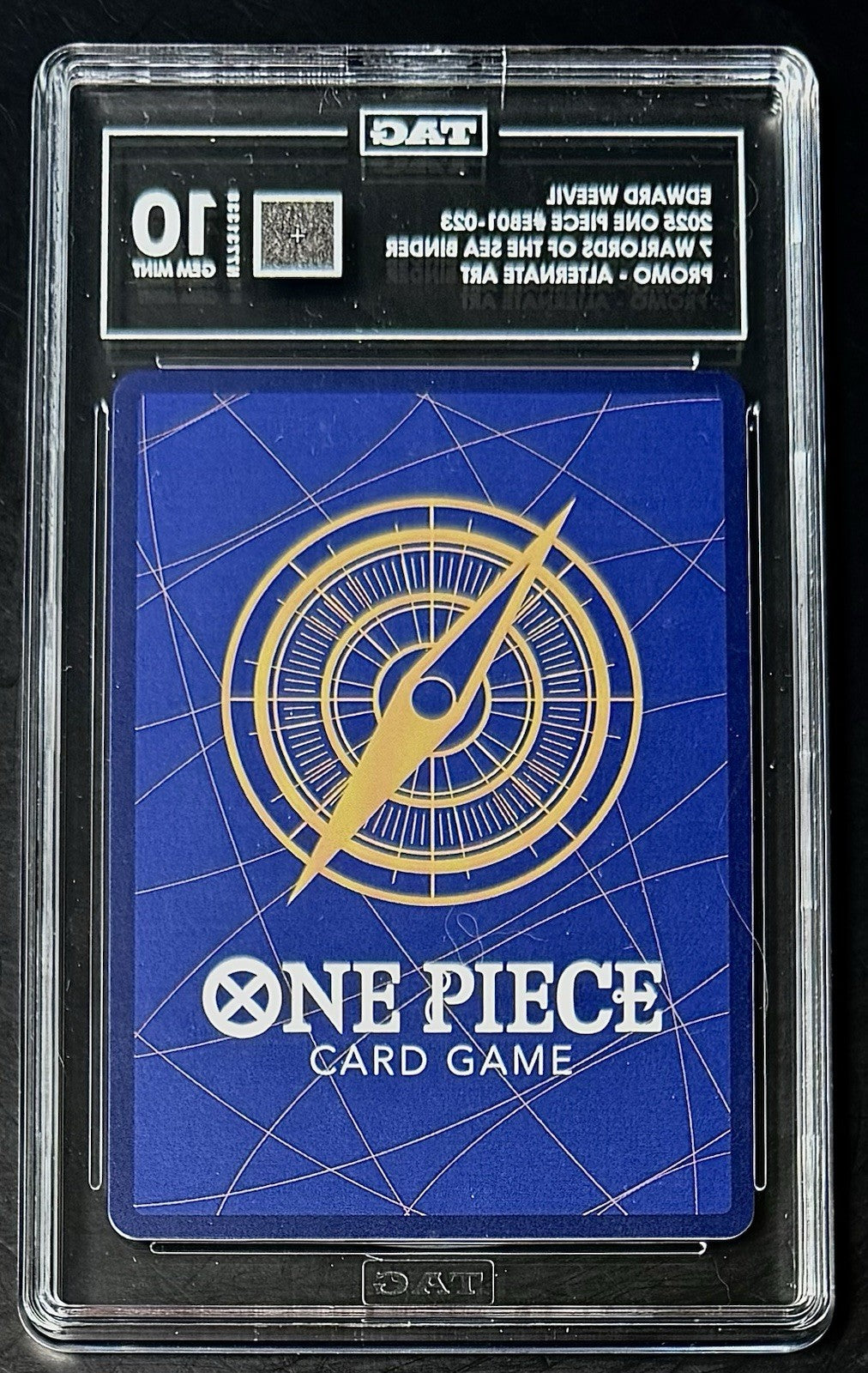 TAG 10 One Piece EB01-023 R - Edward Weevil - EN - Foil - Binder Set - Graded