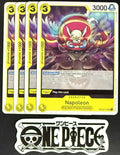 4x One Piece OP03-117 UC Napoleon - English - Regular - Playset - TCG - NM/M