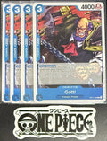 4 x One Piece OP11-050 C Gotti - ENG - Regular - Playset - TCG - NM/M