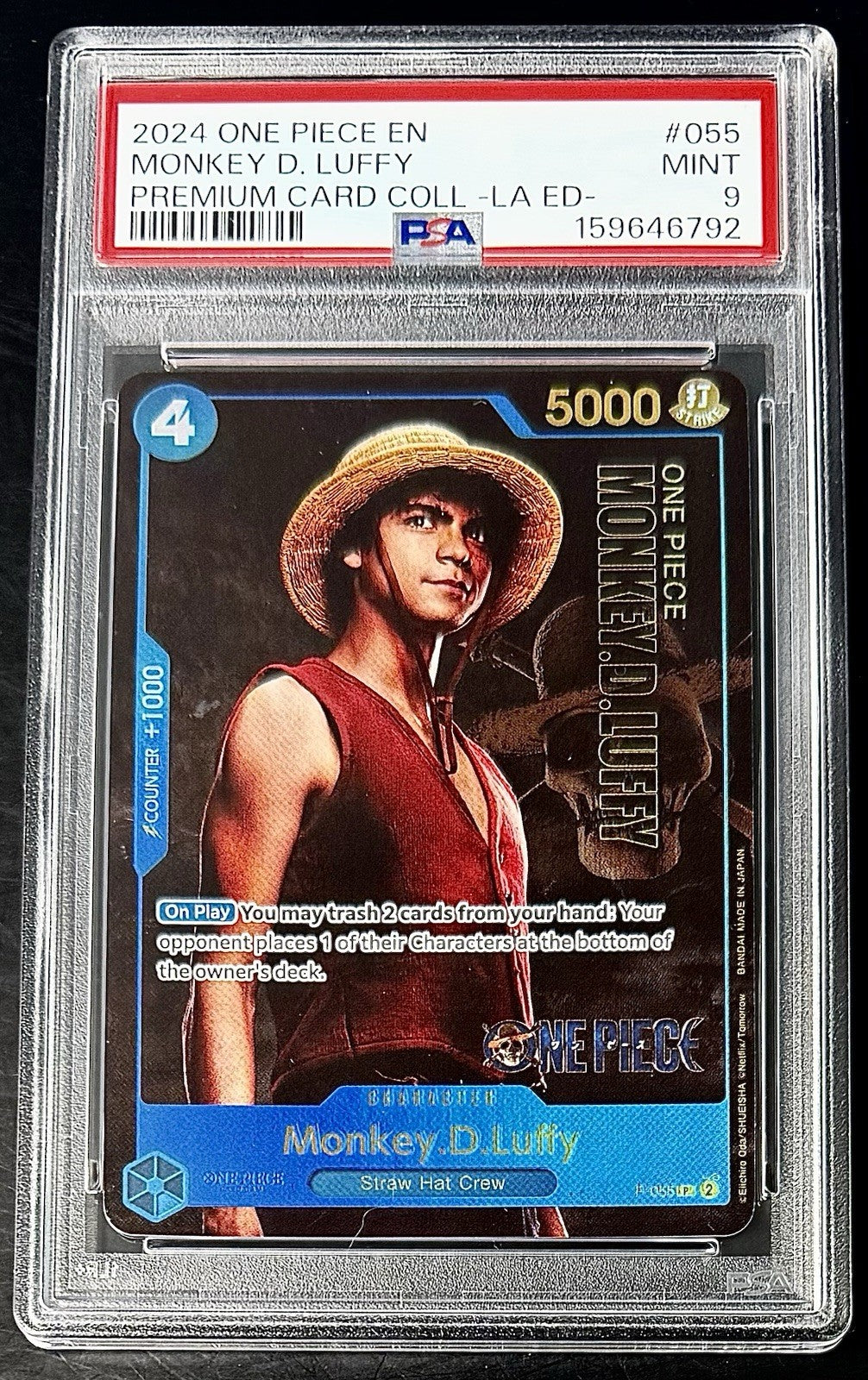 PSA 9 One Piece P-055 P - Monkey.D.Luffy - EN - Live Action Promo