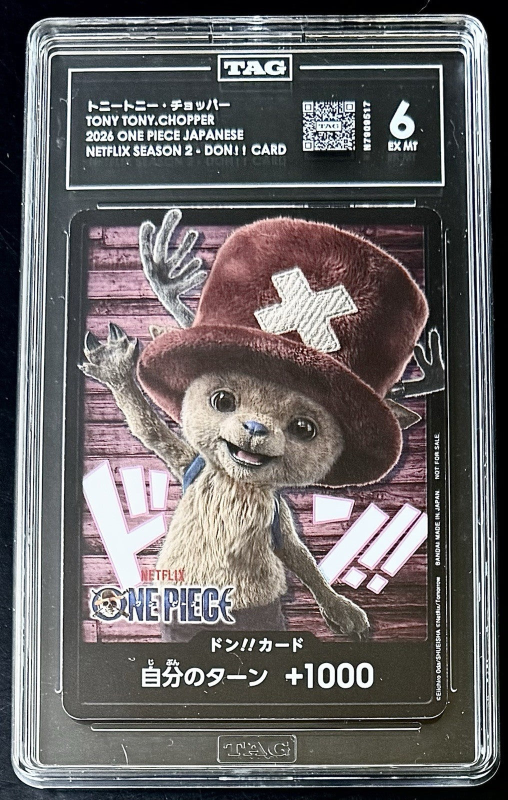 TAG 6 One Piece Netflix Season 2 Tony Tony.Chopper - Don Card - JP - Promo