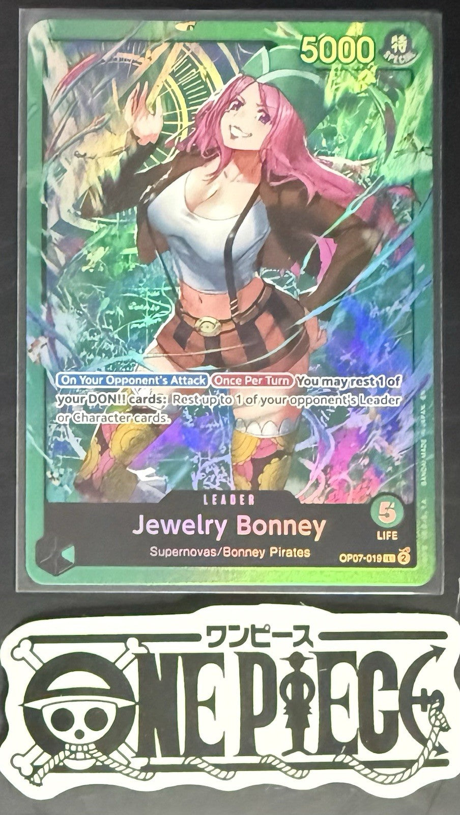 One Piece OP07-019 L Jewelry Bonney - English - Foil - ST24 - TCG - NM/M