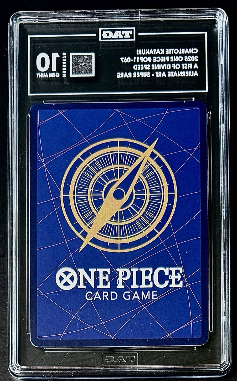 TAG 10 One Piece OP11-067 SR* Charlotte Katakuri - Alt Art - EN - Foil - Graded