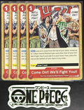 4x One Piece OP09-020 R Come On!!...- English - Regular - Playset - TCG - NM/M
