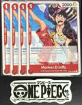 4x One Piece ST23-004 C Monkey.D.Luffy- English - Regular - Playset - TCG - NM/M