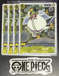 4x One Piece OP05-105 R Satori - English - Flag Foil - Play Set - TCG - NM/M