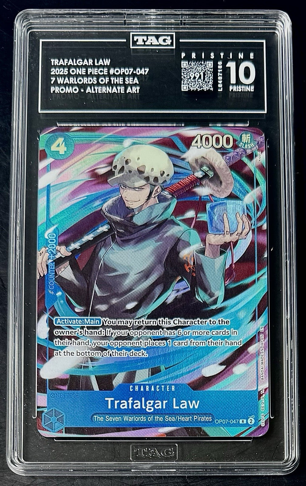 TAG 10 Pristine One Piece OP07-047 R - Trafalgar Law - EN - Binder Set - Pop 2