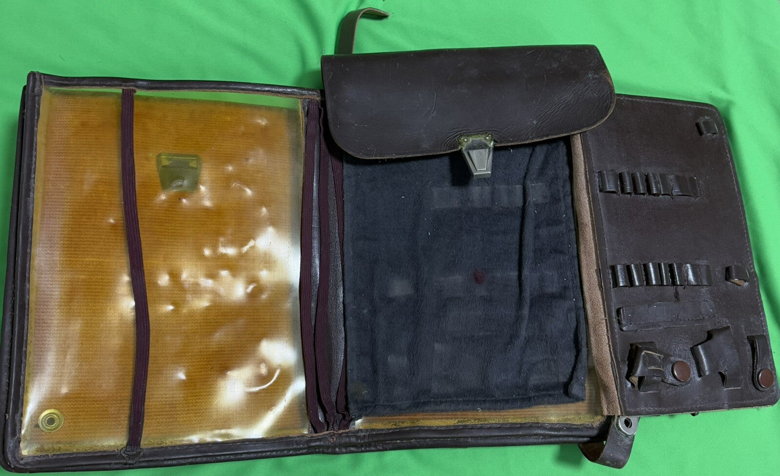 Russian WW2 Brown Leather Map Case - Original