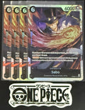 4 x One Piece PRB02-014 SR - Sabo - EN - Foil - Play Set - NM/M