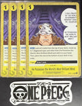 4x One Piece OP07-114 UC Brilliant Mind - English - Regular - Play Set - NM/M