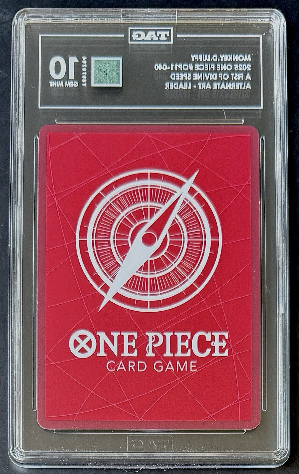 TAG 10 One Piece OP11-040 L* Monkey.D.Luffy - Alt Art - EN - Foil - Graded