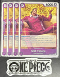 4x One Piece OP06-071 UC Gild Tesoro - English - Regular - Playset - NM/M