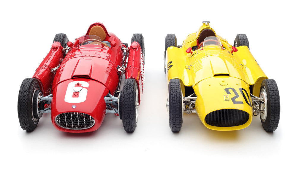 CMC M-184 Ferrari D50 Bundle of 2 Cars, #20 in Yellow & #6 in Red, 1:18