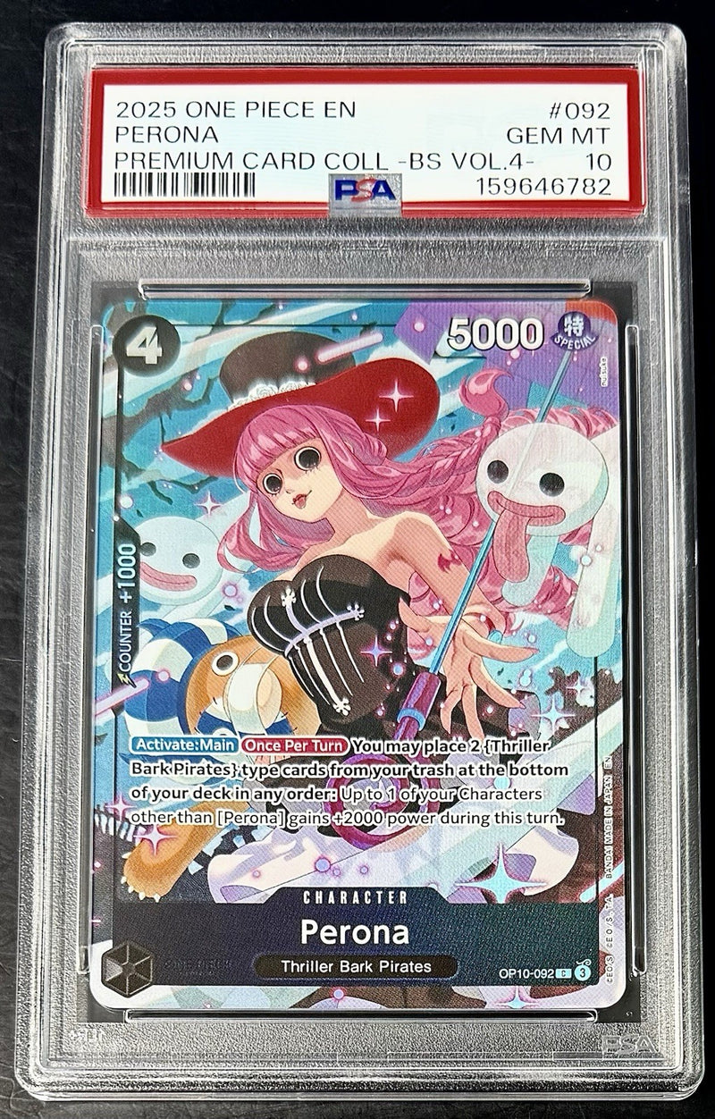 PSA 10 One Piece OP10-092 C - Perona - EN - Best Selection Vol.4