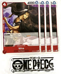 4x One Piece OP09-017 UC Wire - English - Playset - Regular - TCG - NM/M