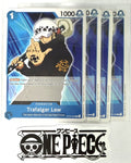 4x One Piece ST03-008 C Trafalgar Law - English - Regular - Playset - TCG - NM/M