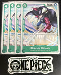 4x One Piece OP15-027 C - Dracule Mihawk - EN - Regular - Play Set - TCG - NM/M