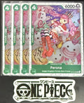 4 x One Piece ST12-005 C Perona - English - PRB02 Unique Foil - Playset - NM/M