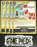 4x One Piece OP04-095 C Barrier!! - English - Regular - Play Set - TCG - NM/M