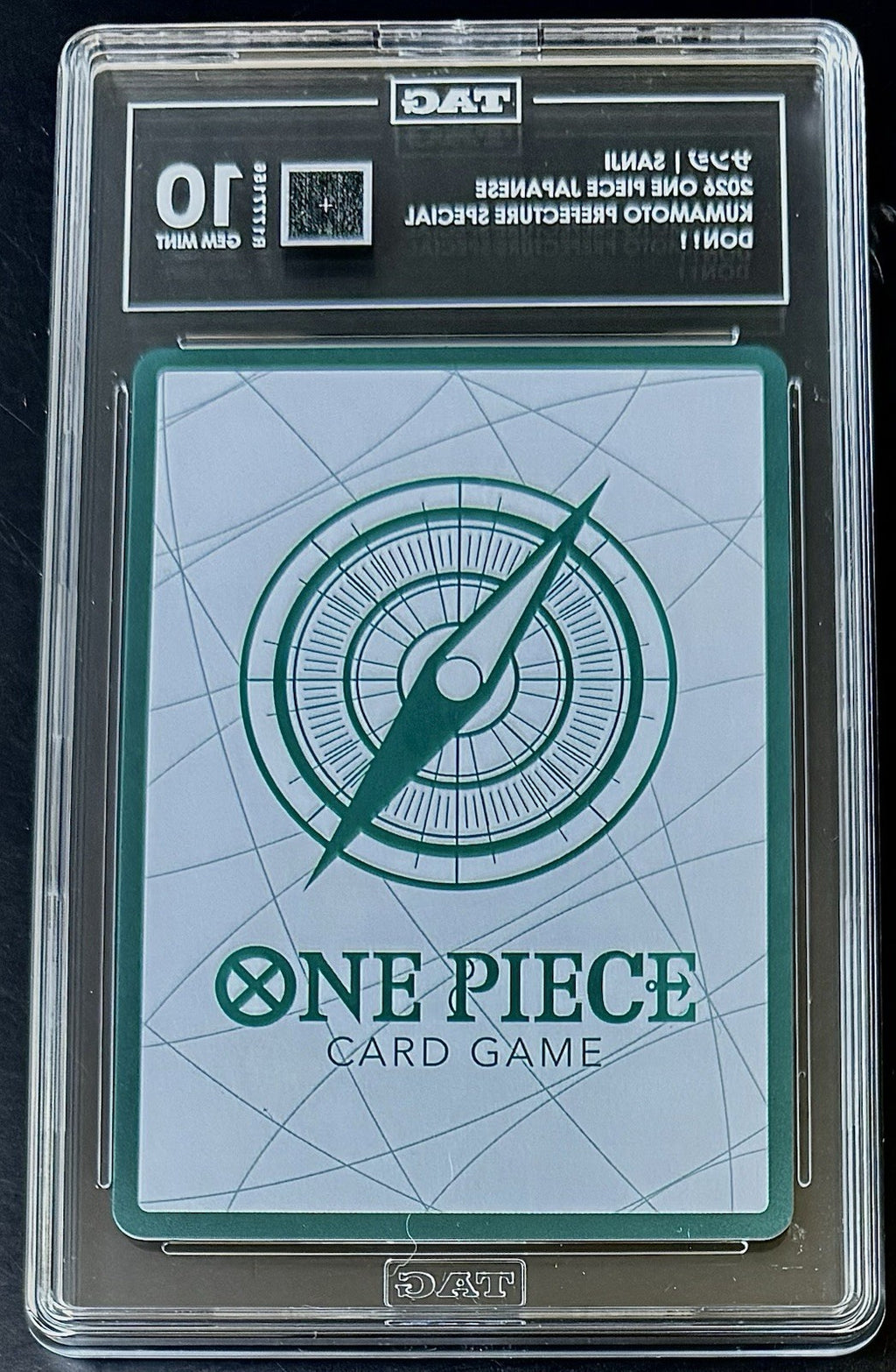TAG 10 One Piece Don Card - Sanji - JP - Kumamoto Prefecture Special Don!!