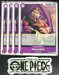 4 x One Piece OP11-076 C - Hannyabal - EN - Regular - Playset - TCG - NM/M