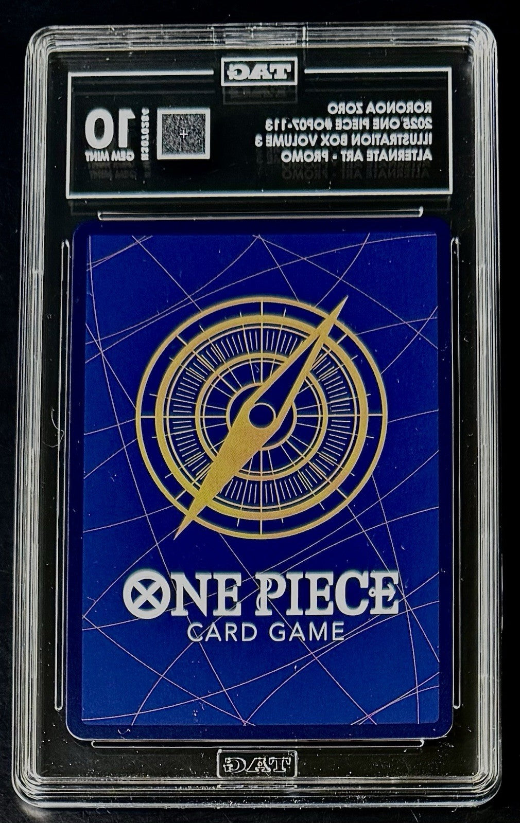 TAG 10 One Piece OP07-113 SR - Roronoa Zoro - EN - Illustration Box 3 - Promo
