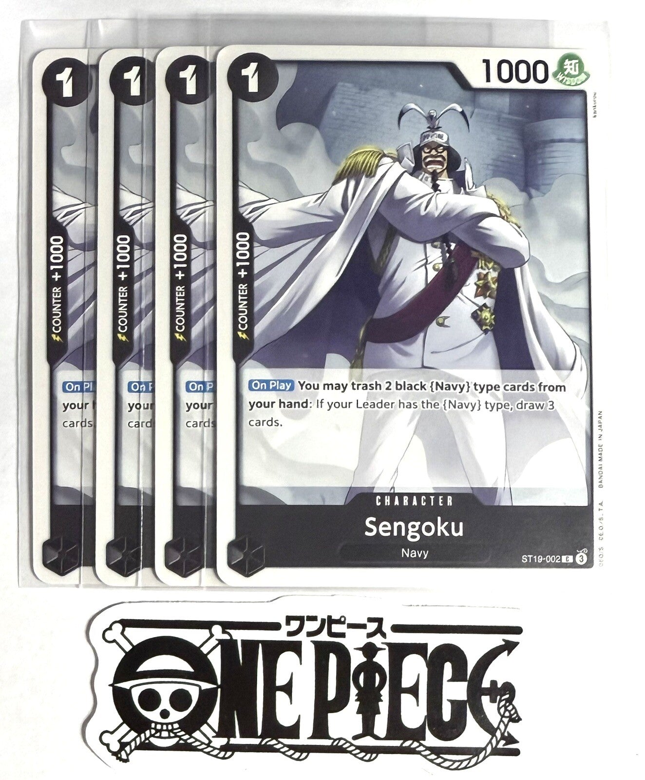 4x One Piece ST19-002 C Sengoku - English - Regular - Playset - TCG - NM/M