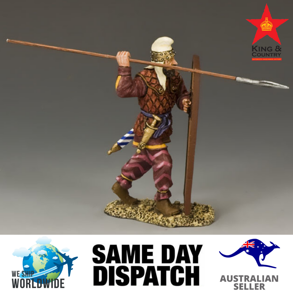 King & Country AG023  Persian Spearman Throwing MIB