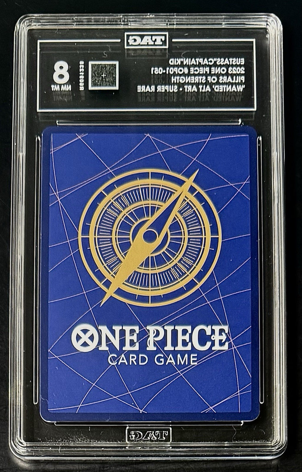 TAG 8 One Piece SP OP01-051 SR - Eustass"Captain"Kid - Wanted - Alt Art - EN