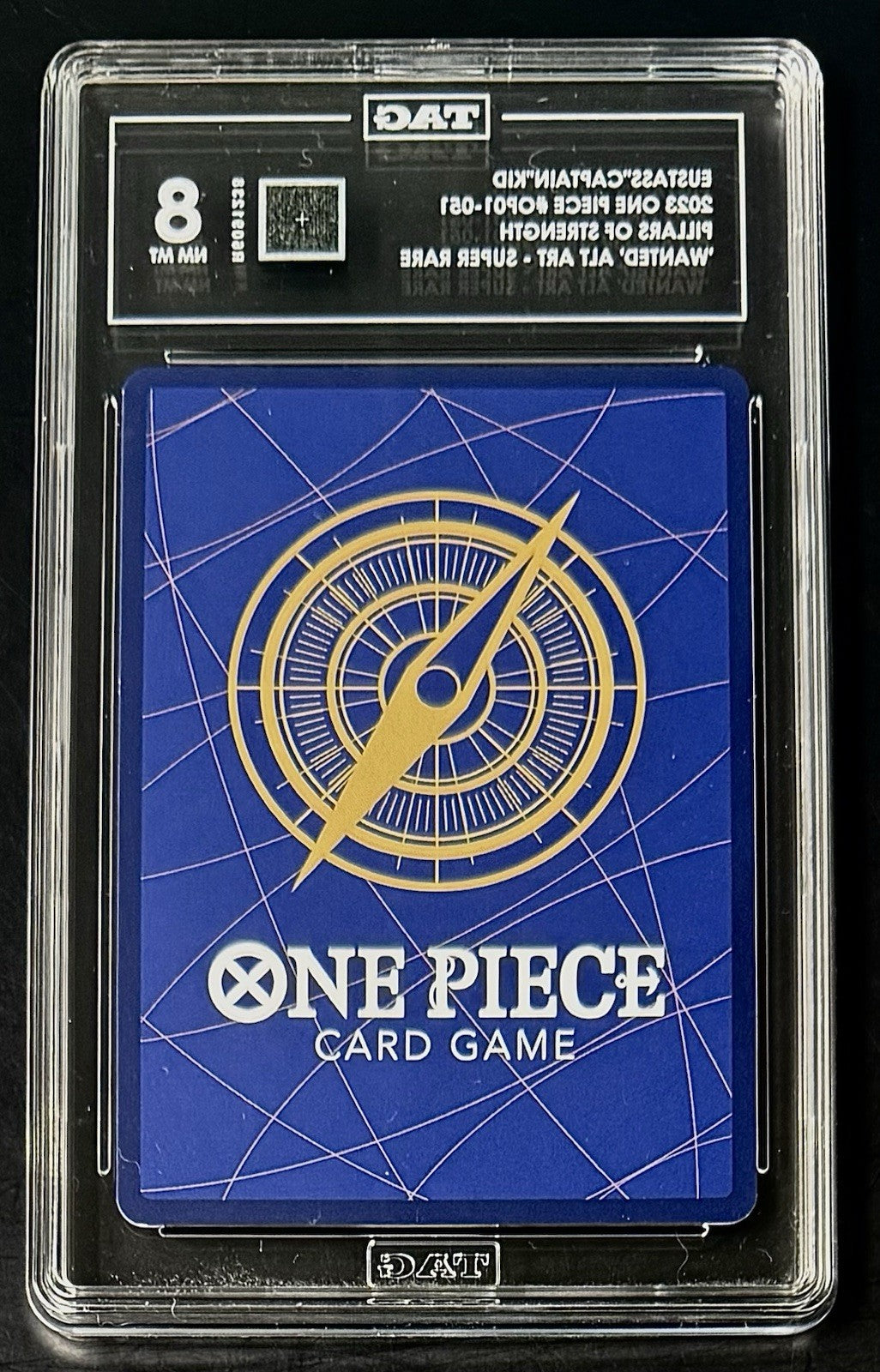 TAG 8 One Piece SP OP01-051 SR - Eustass"Captain"Kid - Wanted - Alt Art - EN