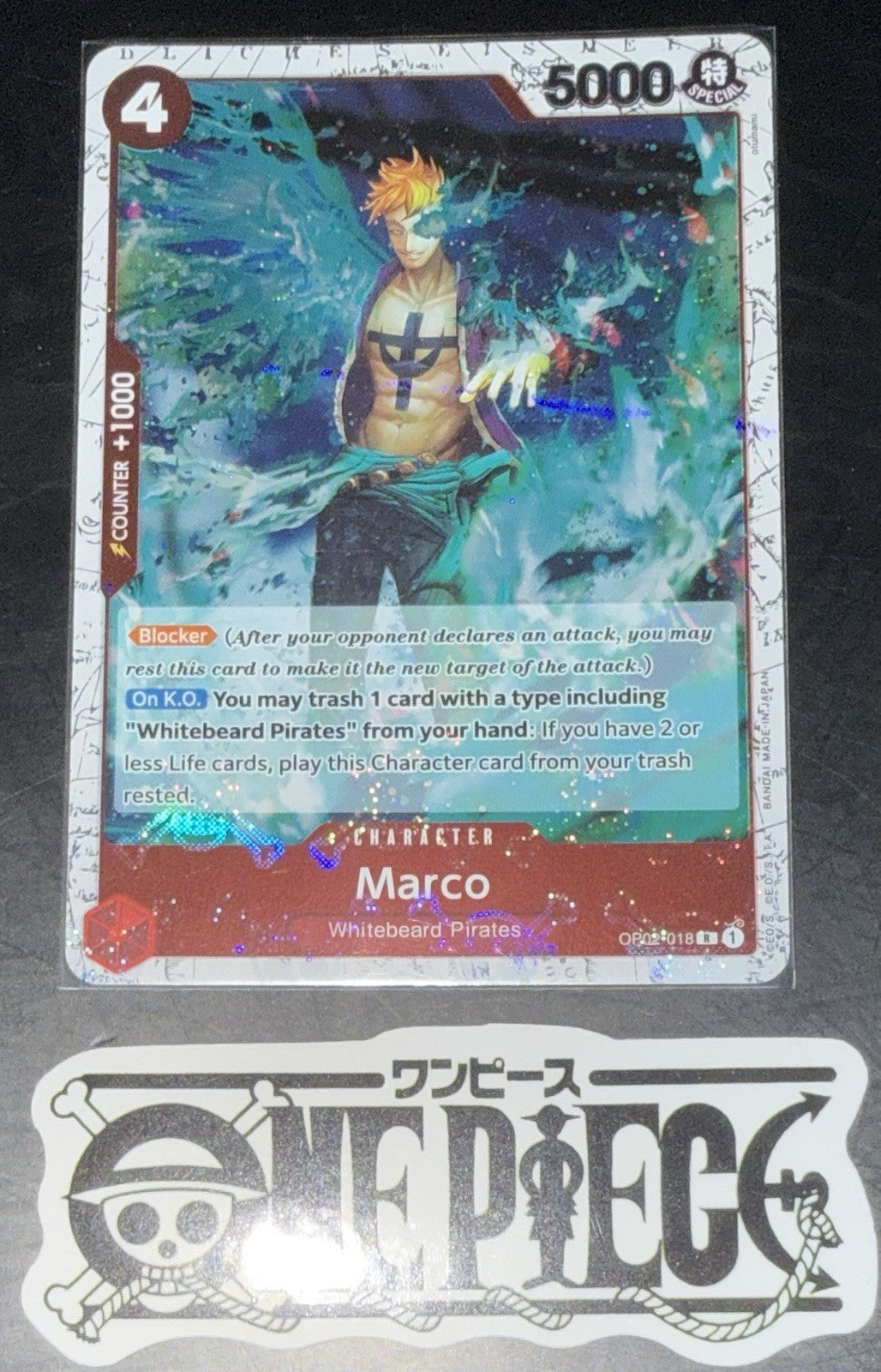One Piece OP02-018 R - Marco - EN - Flag Foil - PRB01 The Best - TCG - NM/M
