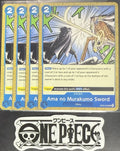 4x One Piece OP06-056 UC Ama no Murakumo Sword - ENG - Regular - Playset - NM/M