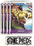 4x One Piece OP01-107 C Babanuki - English - Regular - Playset - TCG - NM/M