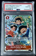 PSA 10 One Piece OP13-007 SR* - Ace & Sabo & Luffy - EN - Carrying on His Will