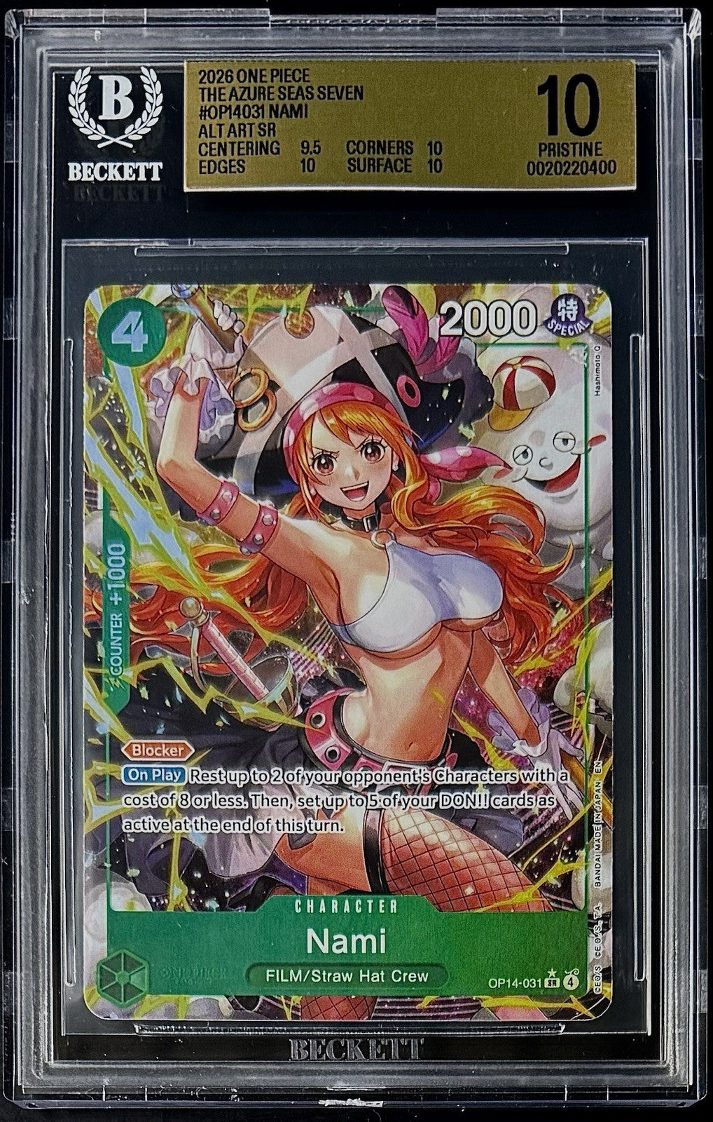 BGS 10 One Piece OP14-031 SR* - Nami - Alt Art - EN - The Azure Seas Seven