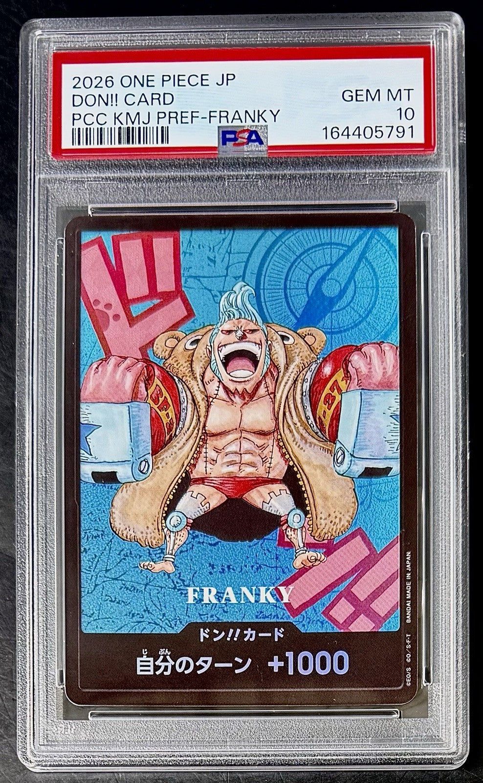 PSA 10 One Piece Don Card - Franky - JP - Kumamoto Prefecture Special Don!!