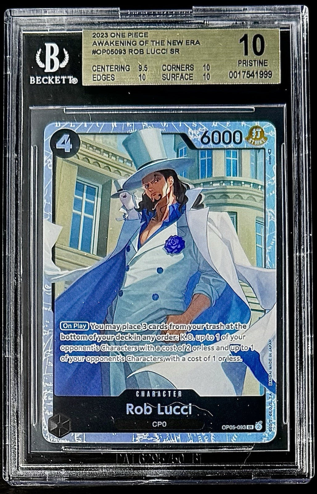 BGS 10 One Piece OP05-093 SR Rob Lucci - English - Awakening of the New Era