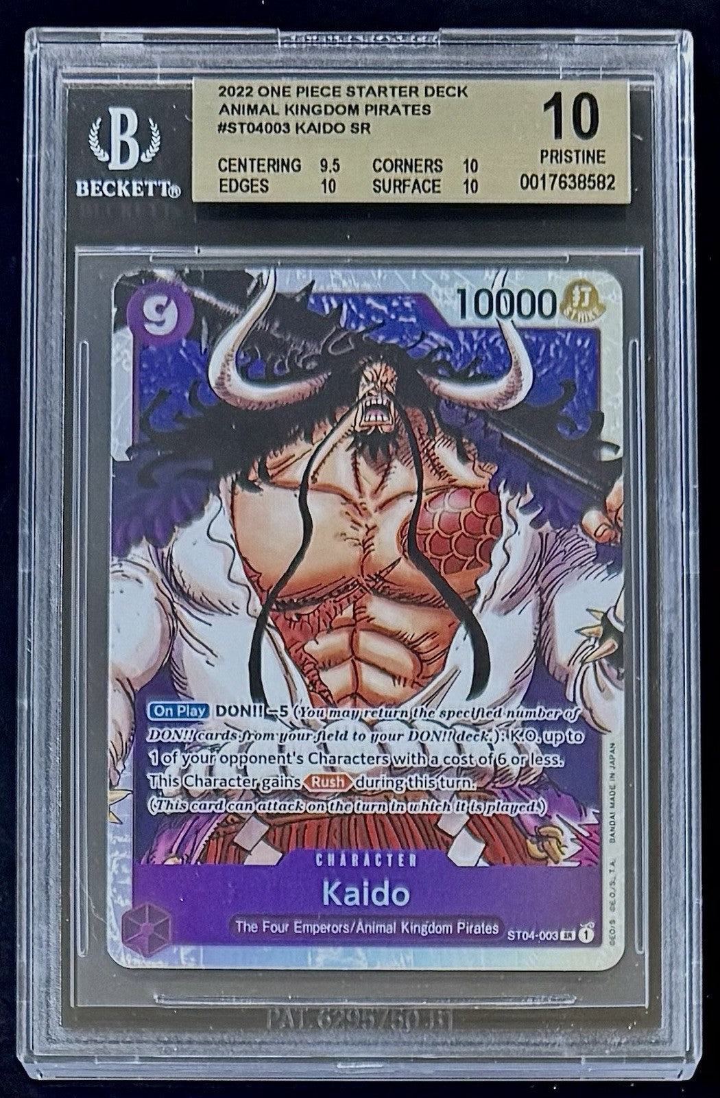 BGS 10 One Piece ST04-003 SR - Kaido - EN - Foil - Animal Kingdom Pirates