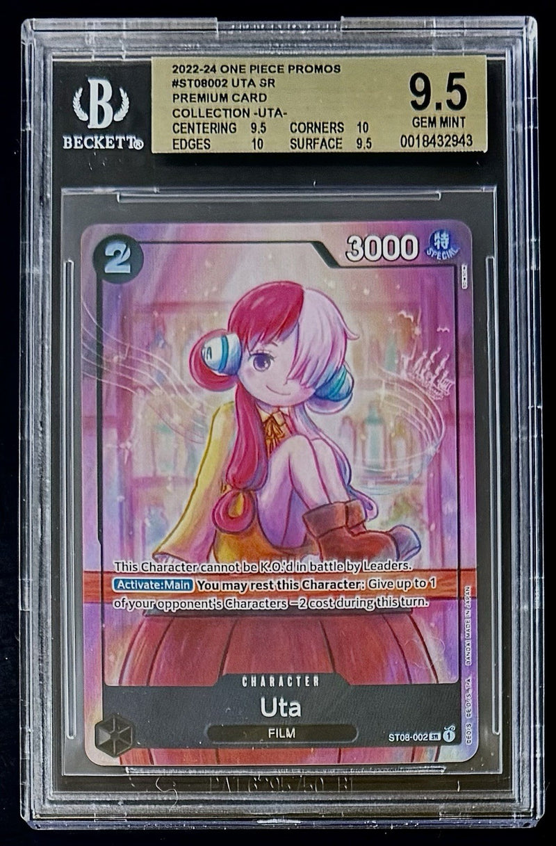 BGS 9.5 One Piece ST08-002 SR - Uta - EN - Foil - Premium Card Collection Uta