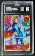 TAG 10 One Piece OP05-010 UC* - Nico Robin - Alt Art - EN - Foil - Graded