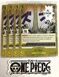 4x One Piece OP05-114 UC El Thor - Flag Foil - ENG - Play Set - TCG - NM/M