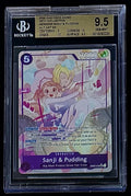 BGS 9.5 One Piece EB02-035 SR* Sanji & Pudding Alt Art Foil - English - Graded