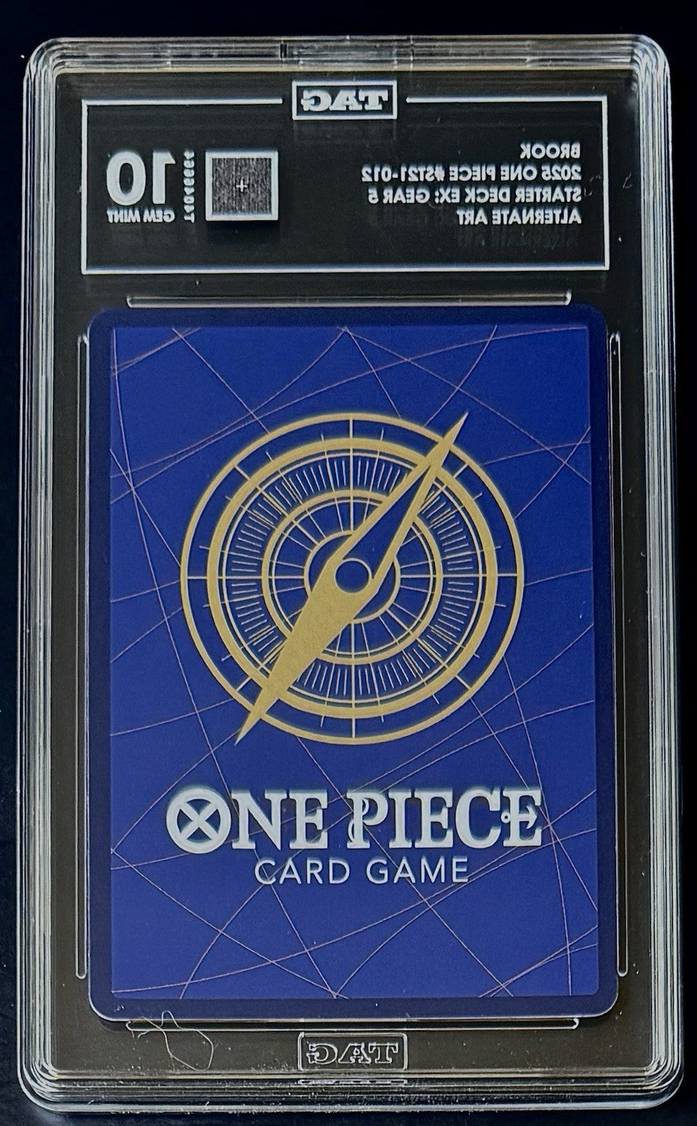 TAG 10 One Piece ST21-012 C* Brook - Alt Art - EN - Foil - EX Gear 5 - Graded