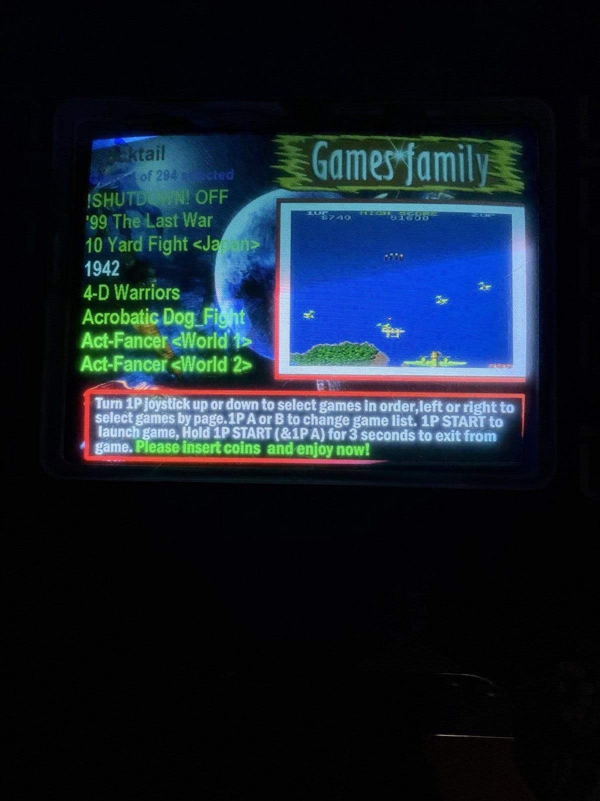 Double Dragon Arcade Cocktail Machine 1200 Games