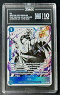 TAG 10 One Piece ST22-002 SR* Izo - Alt Art - EN - Foil - Ace & Newgate - Graded