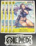 4x One Piece OP07-104 UC Nico Robin - English - Regular - Play Set - NM/M